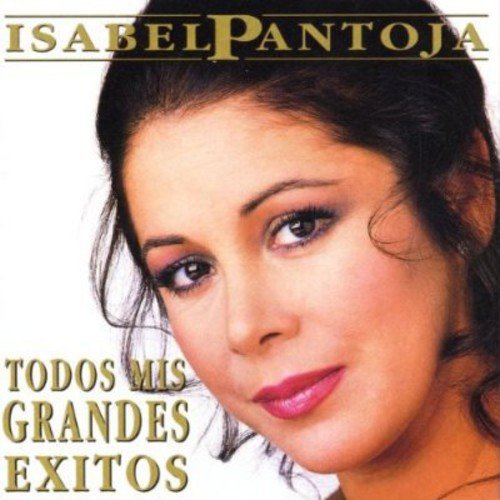 Isabel Pantoja album cover, close-up portrait of a woman with dark hair.