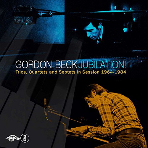 Jazz album cover featuring a man playing piano with a microphone above.