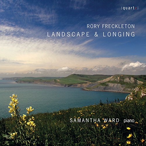 "CD cover featuring a serene landscape with a body of water and yellow flowers."