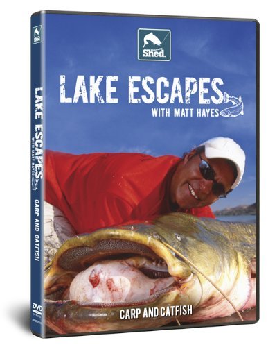 DVD case with man holding large fish, titled "Lake Escapes with Matt Hayes".