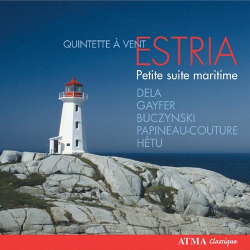 "CD cover featuring a white lighthouse on rocky shore against dark blue background."
