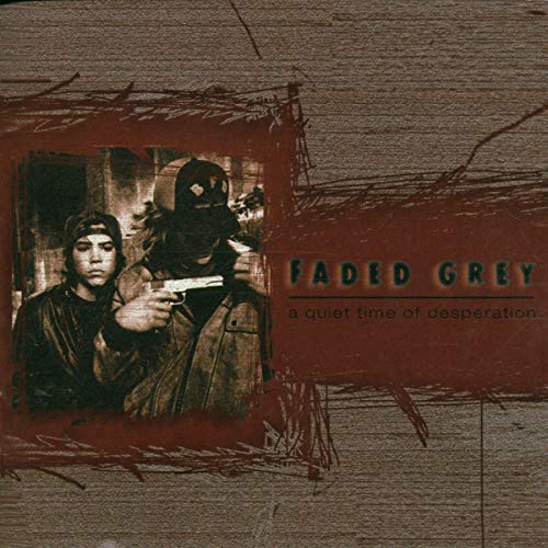 CD cover: two masked figures with a gun, distressed red and brown tones.
