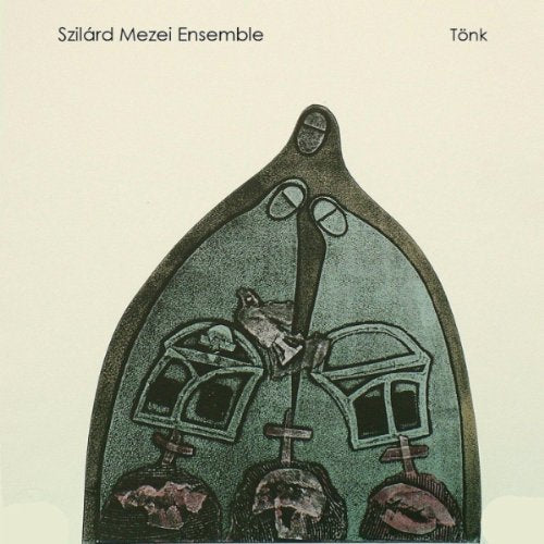 "CD cover with abstract, green, arched illustration and 'Szilard Mezei Ensemble' text."