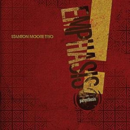 "Red album cover with gold and black text, titled 'Emphasis on parenthesis'."
