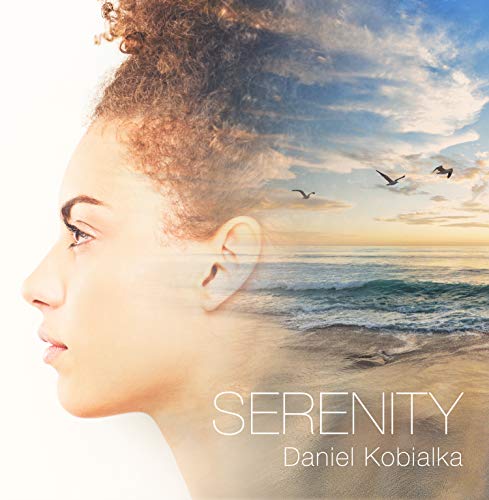 CD cover: woman’s profile blends into a seascape with birds and sky.