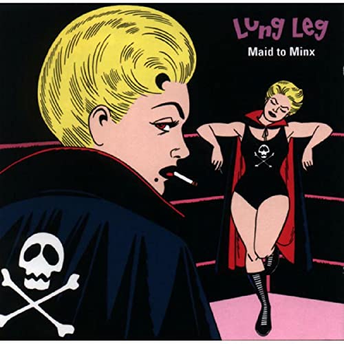 Record cover: comic-style illustration of a woman in a superhero costume.