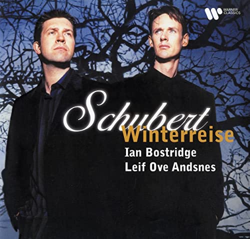 Album cover featuring Ian Bostridge and Leif Ove Andsnes, with winter trees.