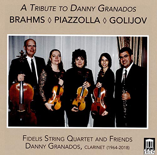 "CD cover featuring a photo of five musicians holding instruments, with a beige background."