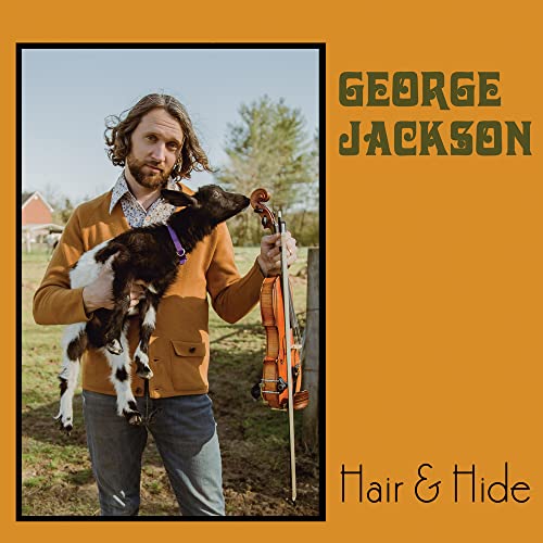 Man with a goat and violin on album cover.