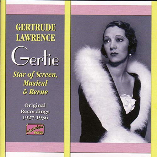 Gertrude Lawrence portrait on CD cover, 1927-1936 recordings.