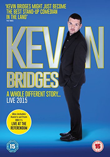 DVD cover for Kevin Bridges’ “A Whole Dif Story” comedy show.