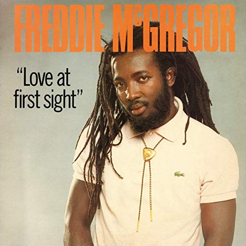 Freddie McGregor album cover, portrait of a man with dreadlocks.