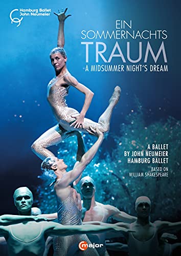 DVD cover for “A Midsummer Night’s Dream” ballet, featuring dancers in costume.