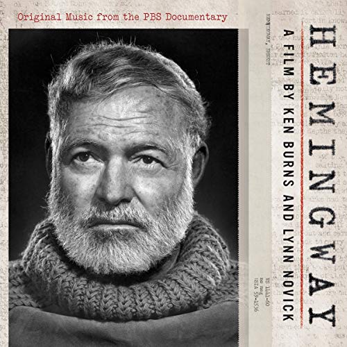 CD cover featuring a black and white portrait of Ernest Hemingway.