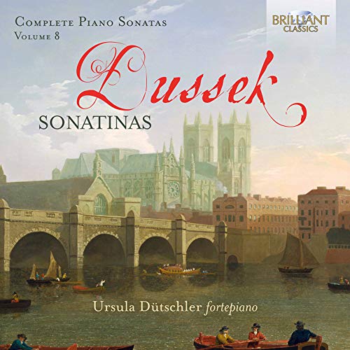 "CD cover featuring a serene river scene with boats and a cathedral in the background."