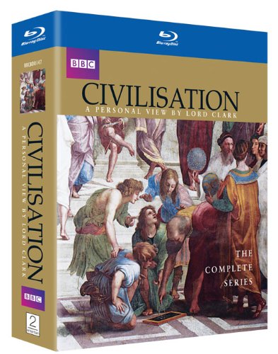 Blu-ray box set with gold and blue cover featuring a Renaissance-style painting.