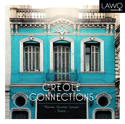 CD cover: Blue building facade with text "Creole Connections" and artist name.