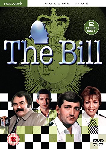DVD cover for "The Bill" featuring police officers and a badge.