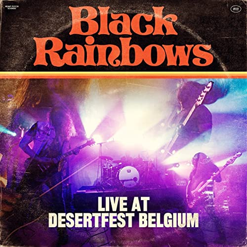 Vinyl album cover for Black Rainbows Live at Desertfest Belgium featuring a band performing.
