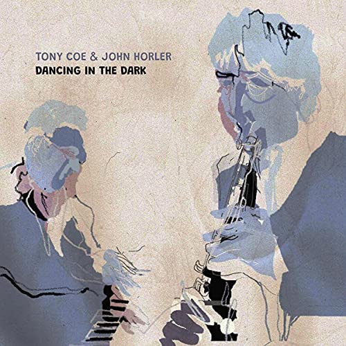 CD cover: two musicians with clarinet and piano, abstract style.