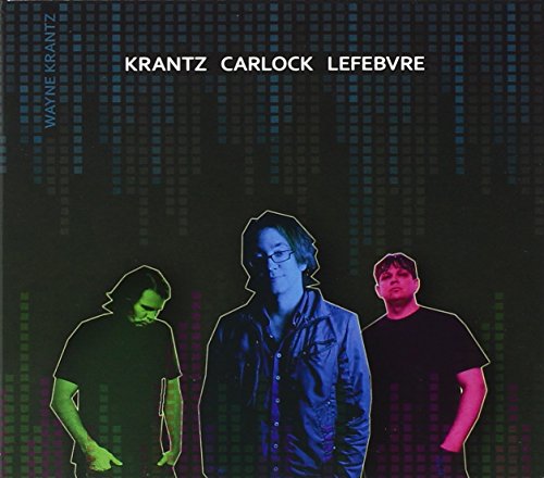 Album cover with three men outlined in different colors against a dark background.