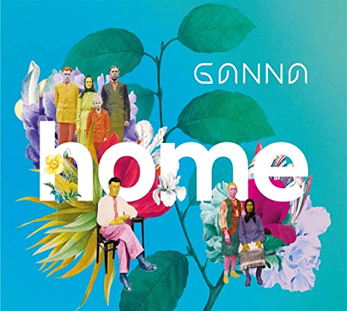 CD cover for "Ganna - Home" featuring people and floral imagery.