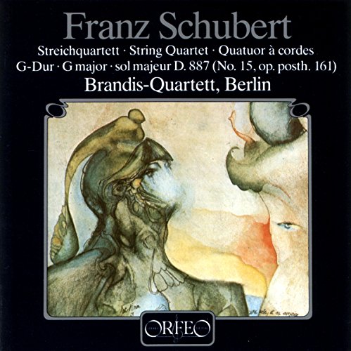 CD cover for Schubert's String Quartet No. 15 by Brandis-Quartett, Berlin.