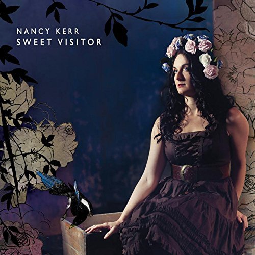 "Album cover with a woman in a floral crown and dark dress."