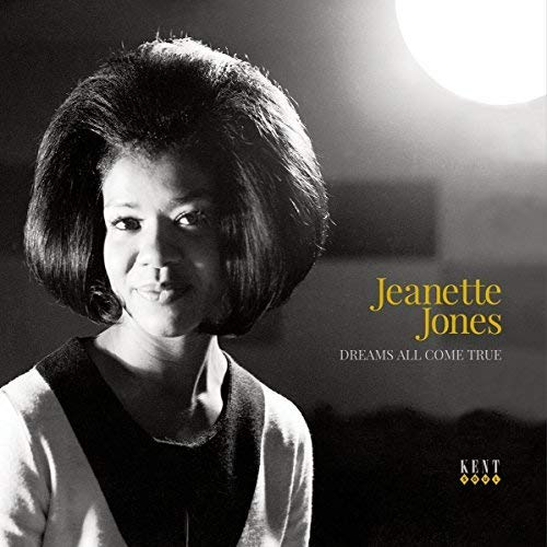 Black and white portrait of Jeanette Jones with album title text.