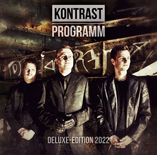 CD cover for Kontrast’s “Programm (Deluxe-Edition 2022)” featuring three men.