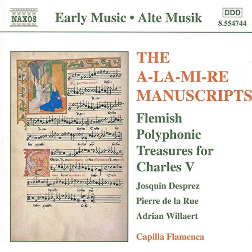 CD cover for "A-La-Mi-Re Manuscripts" featuring illuminated manuscript detail.