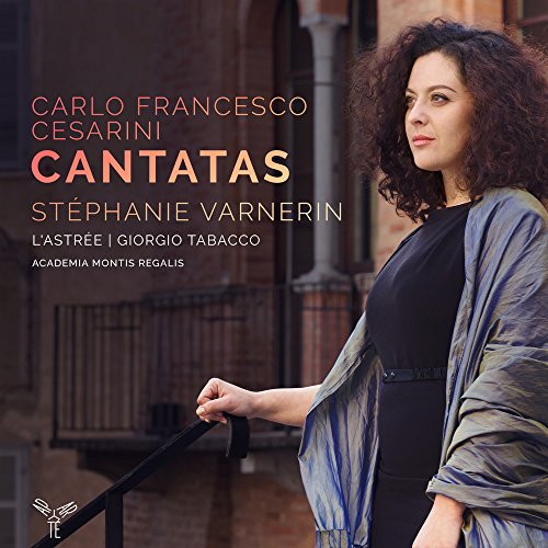 CD cover featuring Stéphanie Varnerin in profile with red text: "Cesarini Cantatas".