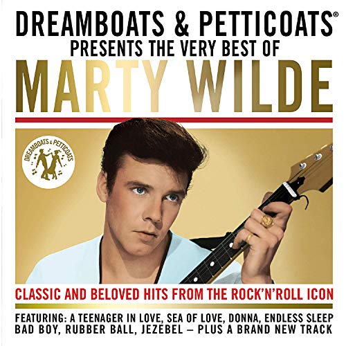 CD cover for Marty Wilde’s “Dreamboats and Petticoats” best of album.