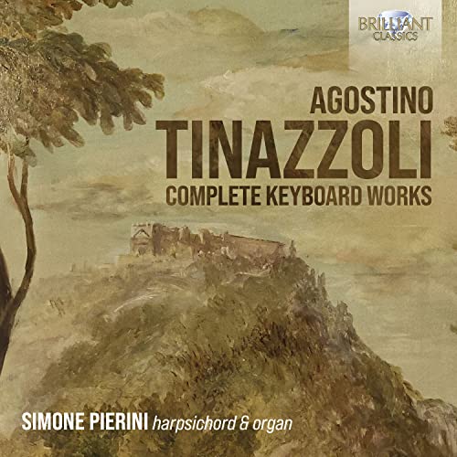 CD cover for Agostino Tinazzoli’s keyboard works, featuring a landscape.