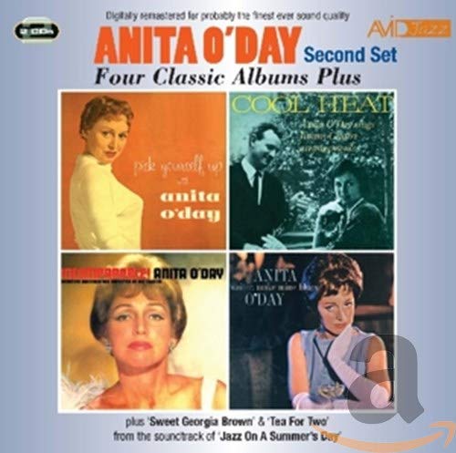 CD cover for Anita O’Day’s “Four Classic Albums Plus” with portraits.