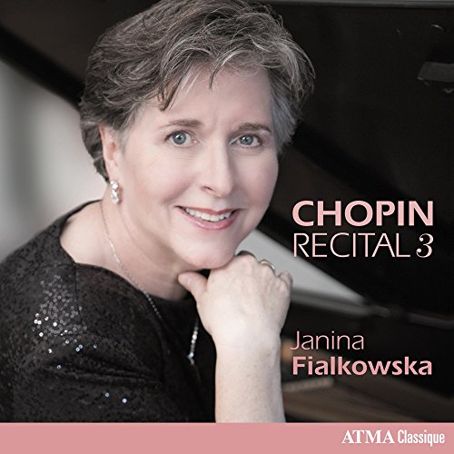 Portrait of pianist Janina Fialkowska, album cover for Chopin Recital 3.