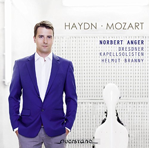 Man in blue suit stands beside a white mannequin head on a CD cover.