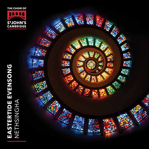CD cover featuring a vibrant, spiraling stained-glass window.