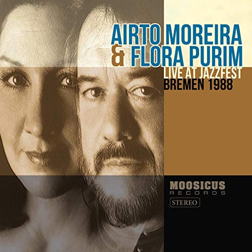 CD cover featuring portraits of Airto Moreira and Flora Purim.