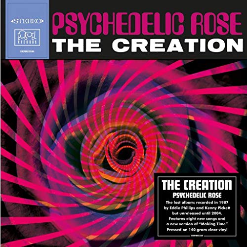 Album cover for “Psychedelic Rose” by The Creation, featuring a swirling rose.