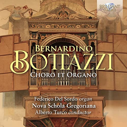 CD cover featuring an ornate pipe organ and text: Bottazzi: Choro et Organo.