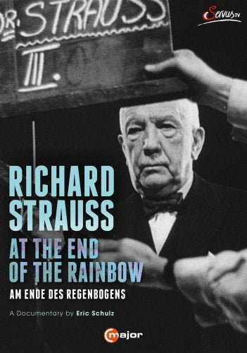 DVD cover featuring black-and-white image of Richard Strauss holding a blackboard.