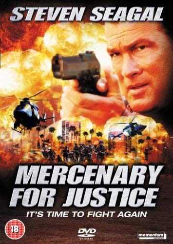 Steven Seagal action movie DVD cover with explosions and a helicopter.