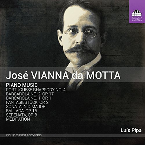CD cover with a black-and-white portrait of José Vianna da Motta and track listing.