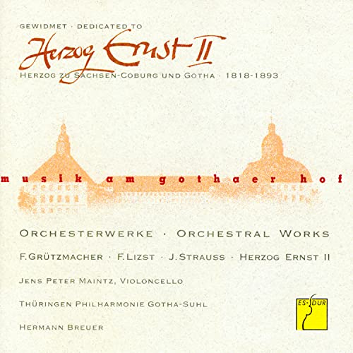 CD cover for "Music at the Court of Gotha" featuring orange and beige tones.