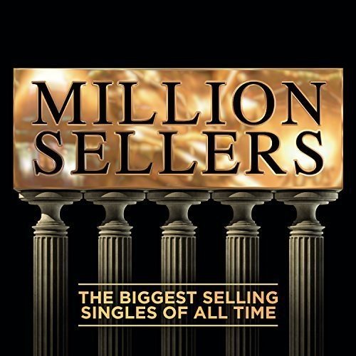 "CD cover with 'Million Sellers' text and Greek columns on a black background."
