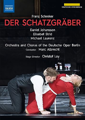 DVD cover for Franz Schreker’s “Der Schatzgraber” opera with performers pictured.