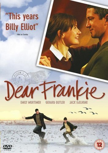 Dear Frankie" DVD cover featuring a couple and two figures on a beach.