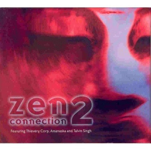 CD cover with abstract red and blue image, text “Zen Connection”.
