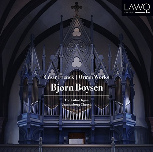 CD cover featuring a large church organ in a darkened church.
